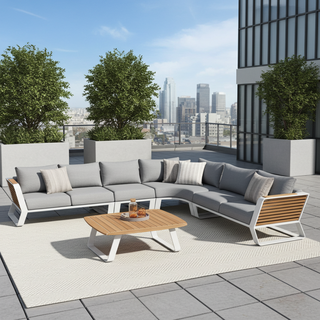 Higold Higold Wing 5-piece XL Corner Lounge Yacht Glue Set White/Grey