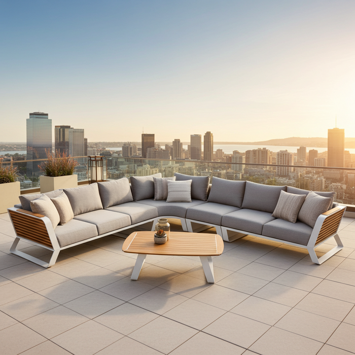 Higold Higold Wing 5-piece XL Corner Lounge Yacht Glue Set White/Grey