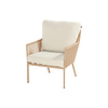 Hartman Zaragoza lounge-dining chair Cappuccino with beige cushiona