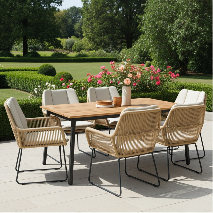 Hamilton Bay Outdoor Hamilton Bay Jazz Dining Chair sit cushion natural included