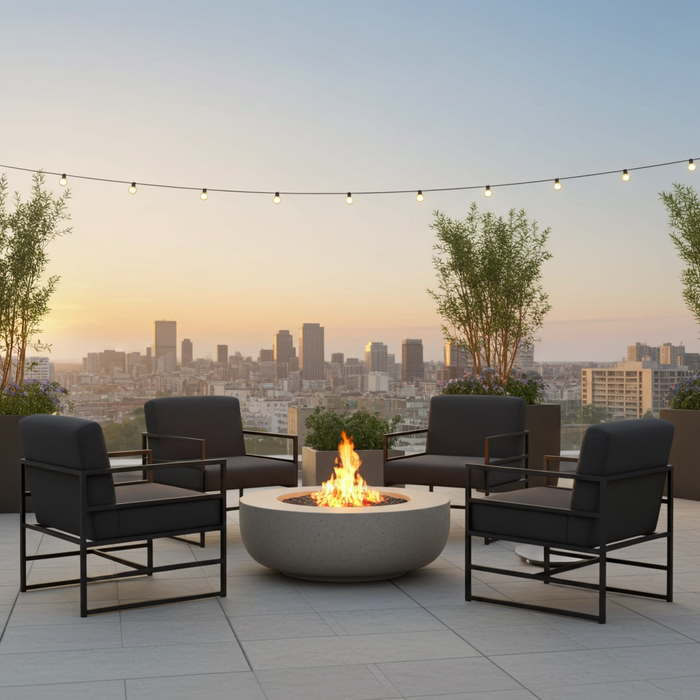 Hartman Hartman Amsterdam LOUNGE chairs Charcoal frame, DARK GRAY   Sunbrella