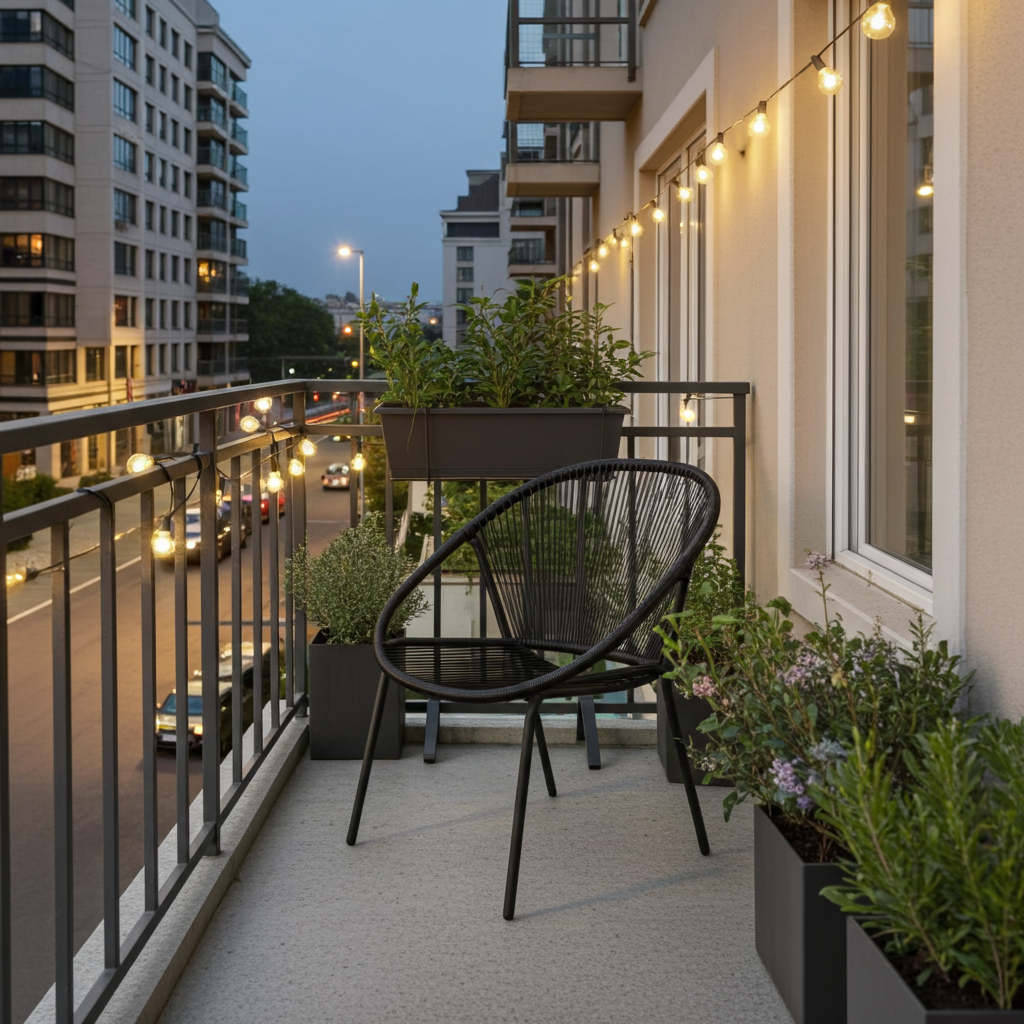 PROGARDEN Ambiance STAPELSTOEL metaal met zwart draad - Uitloop