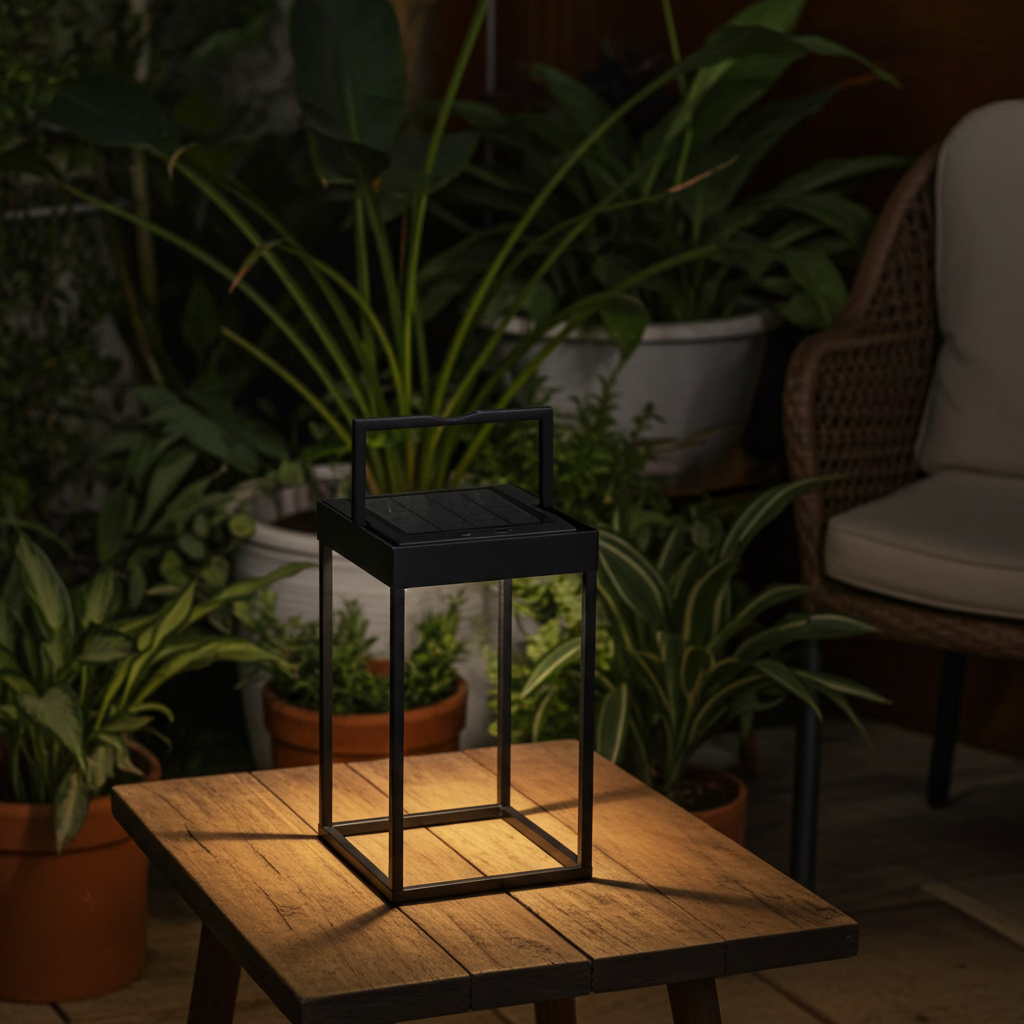 Kettler KETTLER Solar LED Lantarn Squared 18,4 x 18,4 x 30cm, matt black