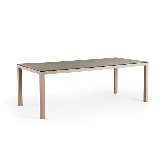 Tierra Outdoor Tierra Outdoor Briga Table CHAMPAGNE frame - Trespa Ophira stonelook top