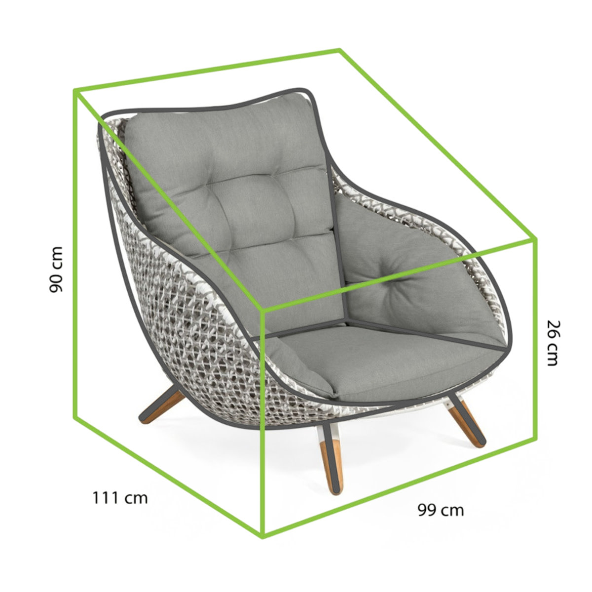 Tierra Outdoor Tierra Outdoor KING chair cover TO-5366