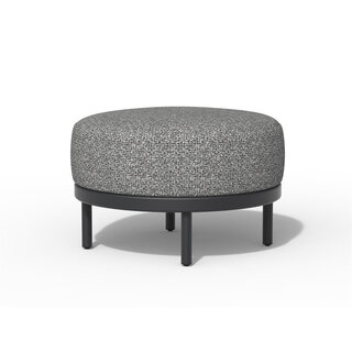 Tierra Outdoor Tierra Outdoor Fresca Lounge Hocker/ Coffee Table Grey 70cm round -Charcoal Grey cushions - TO-7713