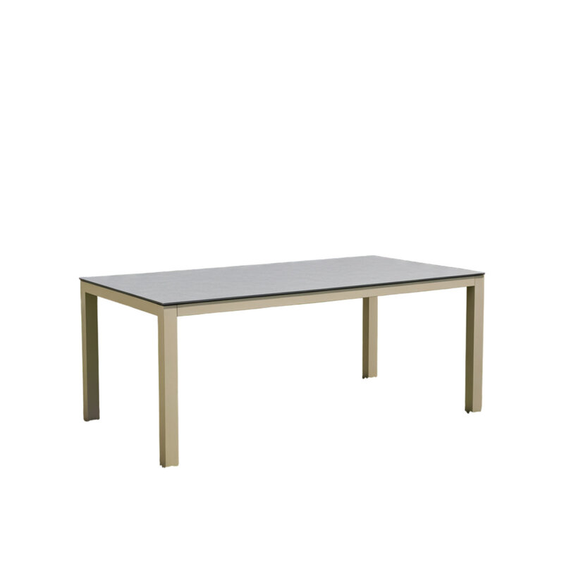 Tierra Outdoor Tierra Outdoor Briga Table CHAMPAGNE frame - Trespa Ophira stonelook top