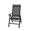 Siena Garden TAYLOR recliner adjustable Aluminum frame and arm rests -  Grey sling