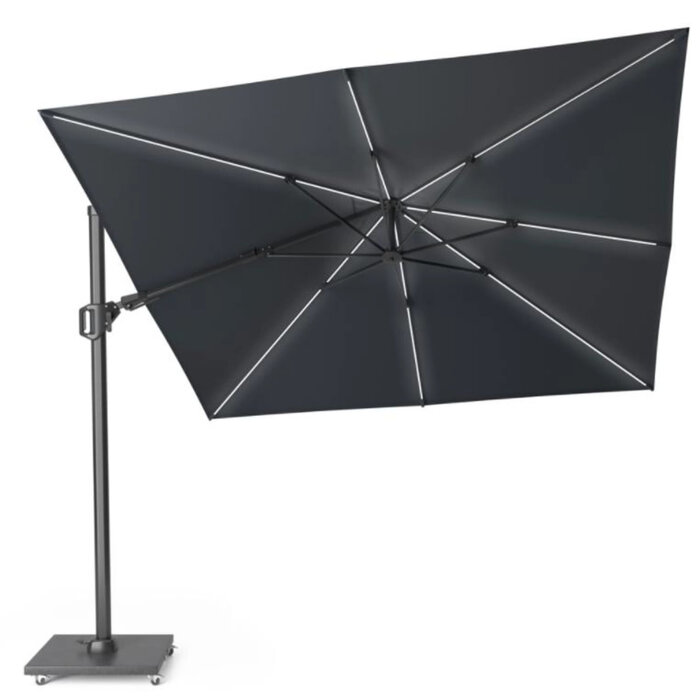 Platinum Platinum Sun & Shade floating parasol Challenger T² Glow 300x300 dark gray - art.7125