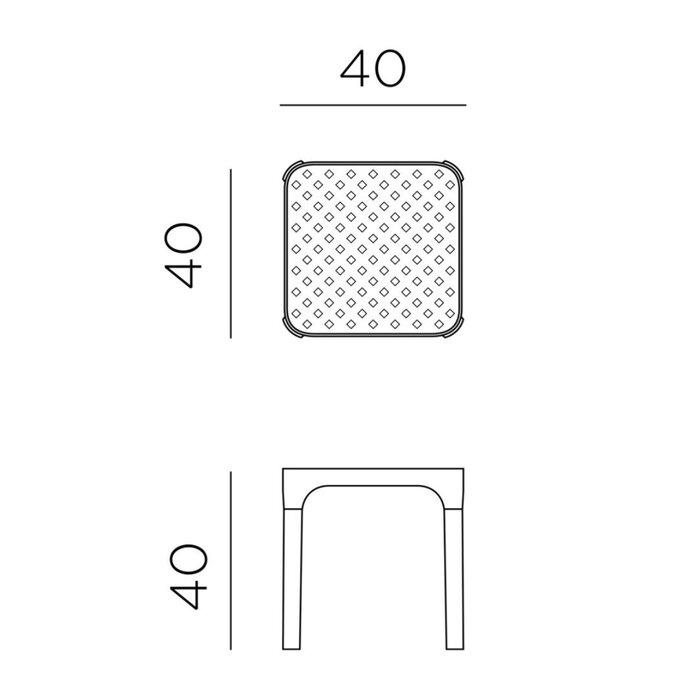 Nardi Nardi Net seide table 40cm -