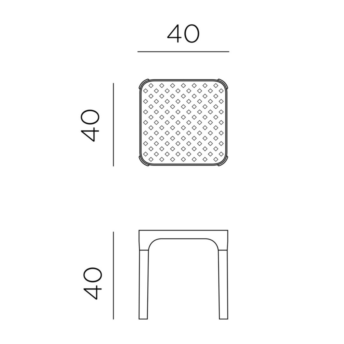 Nardi Nardi Net bijzet-tafel 40cm -