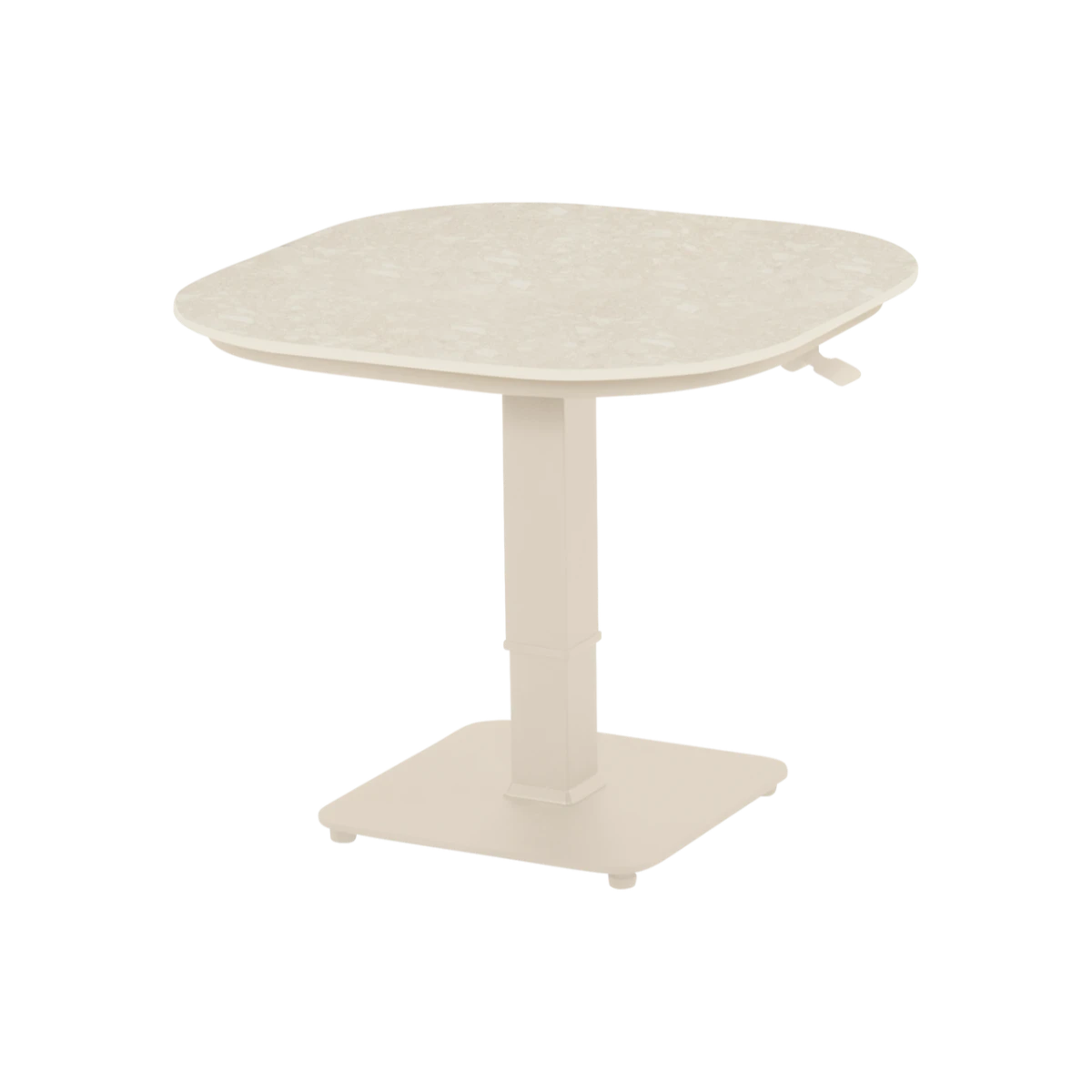 Hartman Hartman TUBB bistro table -70x70cm - height-adjustable - Sand Frame - Ceramic beige top