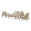 Callisto 4-delige Bongo lounge 2-SEATER sofa set Woodlook