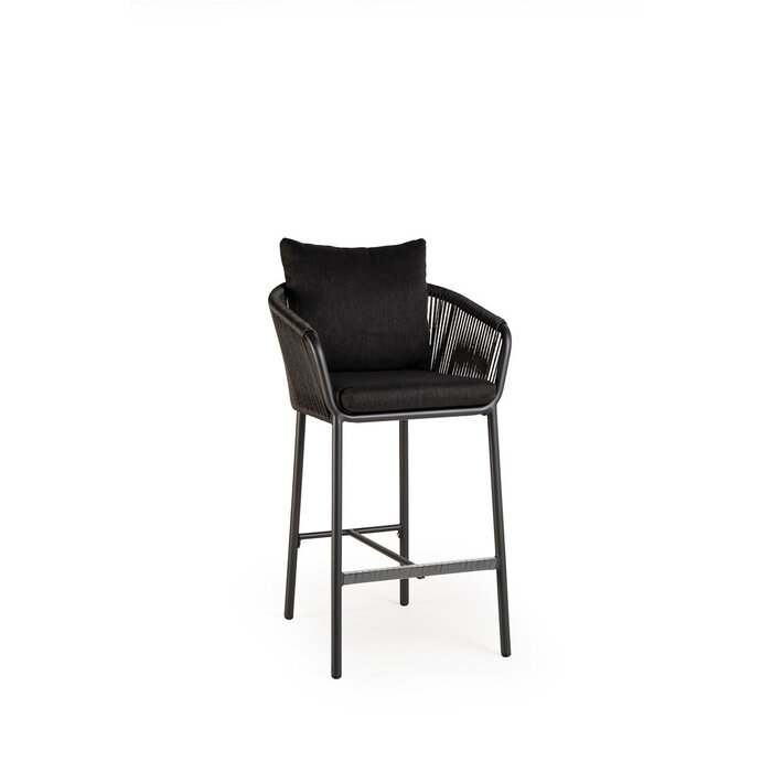 Tierra Outdoor Tierra Outdoor Fortaleza Bar Chair Black - TO-5595