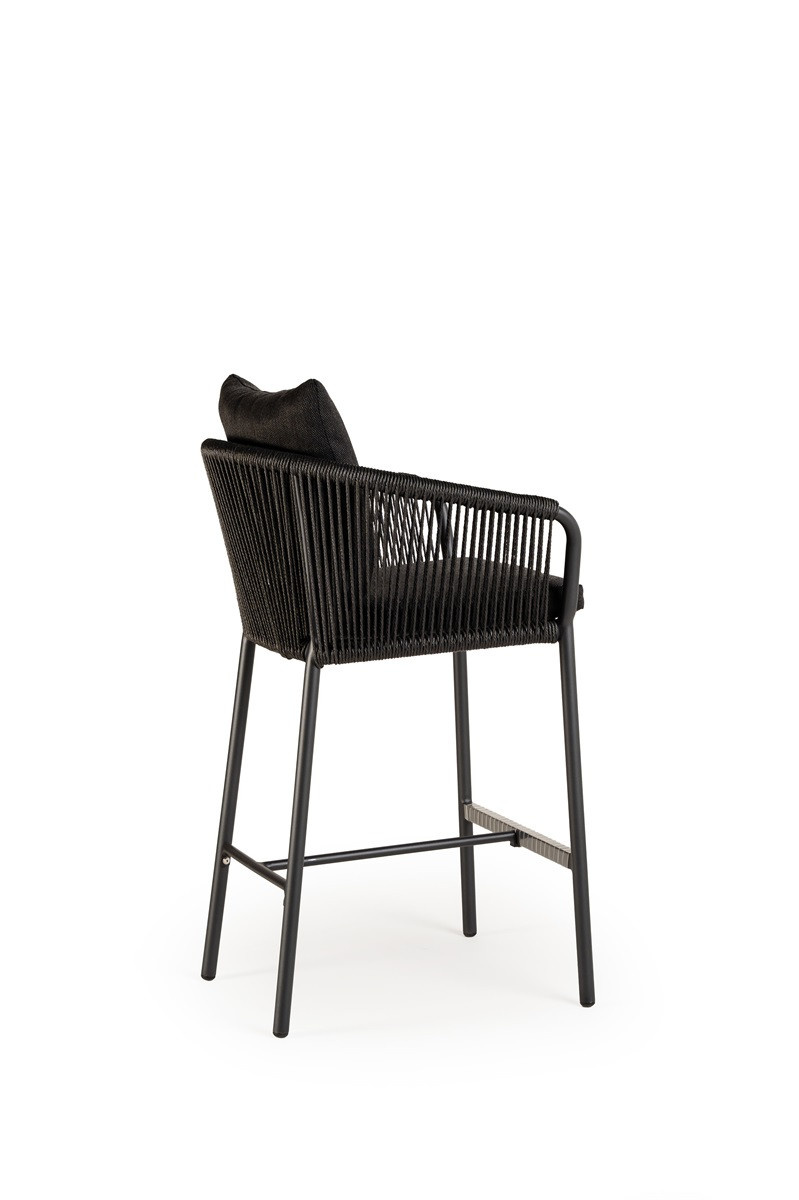 Tierra Outdoor Tierra Outdoor Fortaleza Bar Chair Black - TO-5595