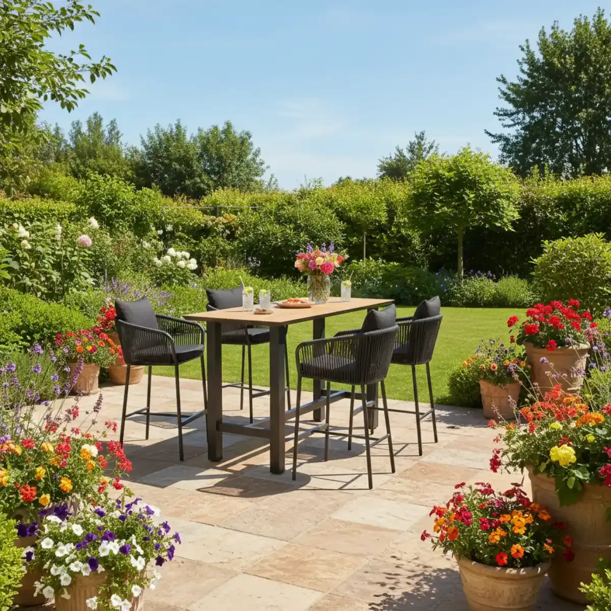 Tierra Outdoor Tierra Outdoor Fortaleza Barstoel Zwart - TO-5595