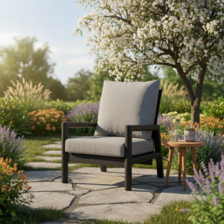 Tierra Outdoor Tierra Outdoor Sevilla Lounge Chair adjustable Mountain Grey - TO-01032