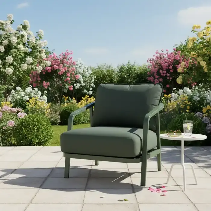 Tierra Outdoor Tierra Outdoor Pep Lounge Chair Dark Green - Dark Green cushions - TO-6473