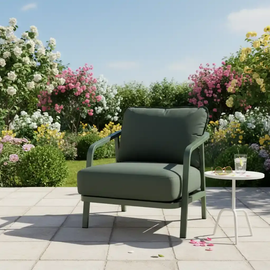 Tierra Outdoor Tierra Outdoor Pep Lounge Chair Dark Green - Dark Green cushions - TO-6473