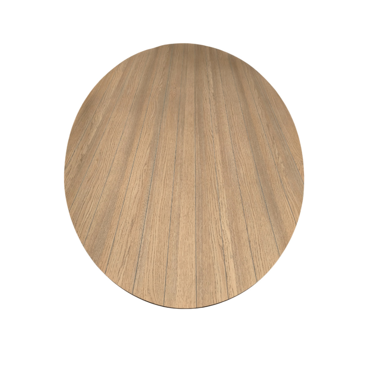 Tierra Outdoor Tierra Outdoor OBLONG Dining Table OVAL small 200x110 cm - Charcoal grijs frame - Bergamo stripe HPL top - TO-8382