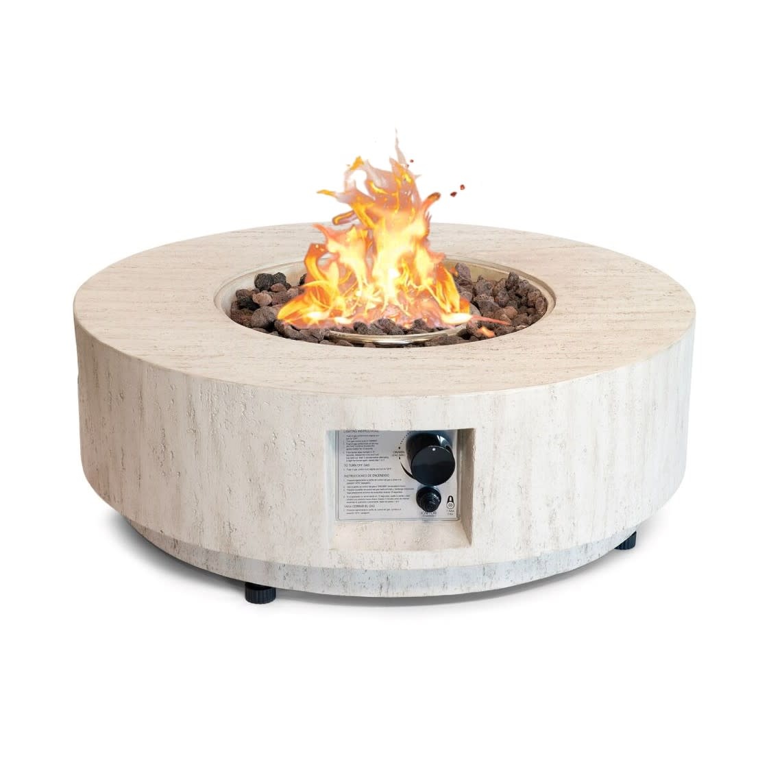 Happy Cocooning Happy Cocooning - fire pit - Estate Cound 76cm - travertin