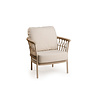 Tierra Outdoor Fresca Low Dining Chair Champagne - Navajo White - TO-00991