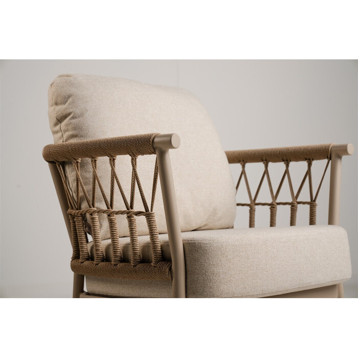 Tierra Outdoor Tierra Outdoor Fresca Low Dining Chair Champagne - Navajo White - TO-00991