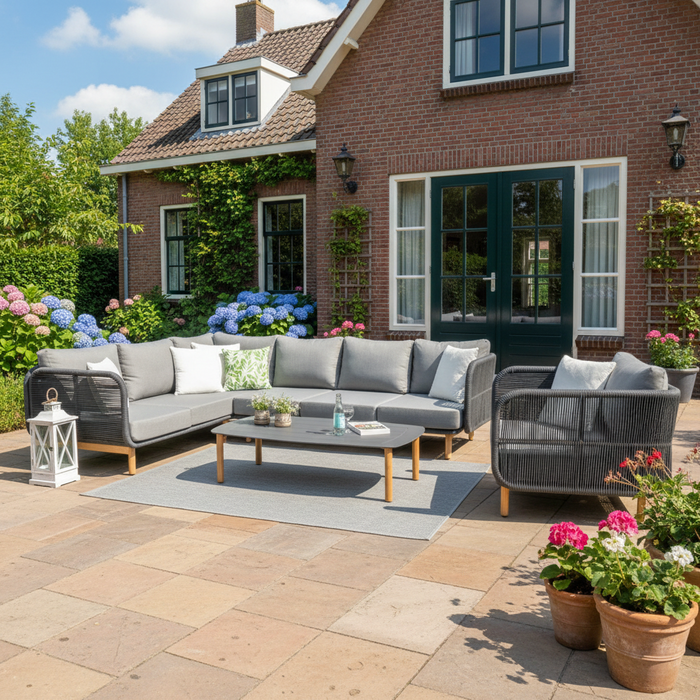 Hamilton Bay Outdoor Hamilton Bay HUG lounge set +Chair Charcoal Gray 310*220*90*h75cm