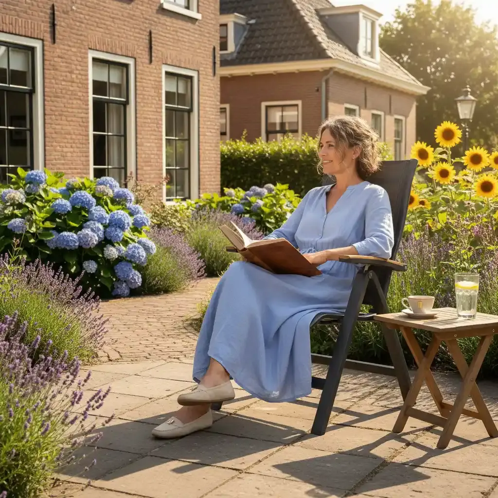 Kettler Kettler ALTURA CURVE recliner TEAK ARMS alu-text. Gray