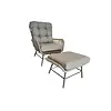 Amigo Levante Bistro chair and footstool set Charcoal  - TO-01313