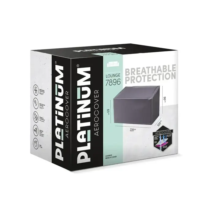 Aerocover Platinum Aerocover loungebank hoes 220x100xH65/90 cm. 7896