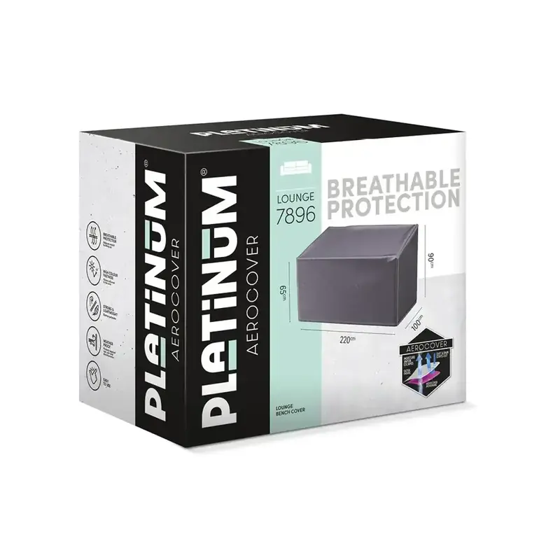 Aerocover Platinum Aerocover loungebank hoes 220x100xH65/90 cm. 7896