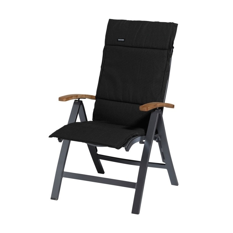 Madison Copy of Madison Hoge rugkussen 123x50cm Rib Black