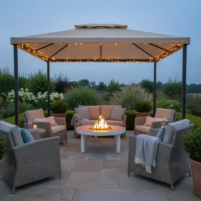 Happy Cocooning Happy Cocooning fire table Riviera 80 Oyster Beige