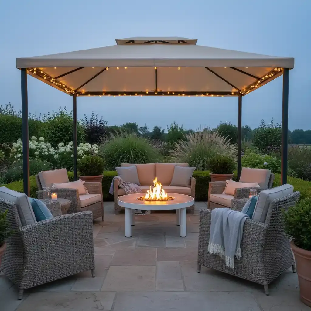 Happy Cocooning Happy Cocooning fire table Riviera 80 Oyster Beige