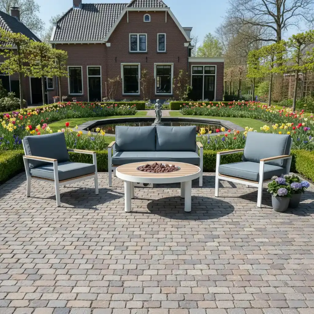 Happy Cocooning Happy Cocooning vuurtafel Riviera 80 Oyster Beige