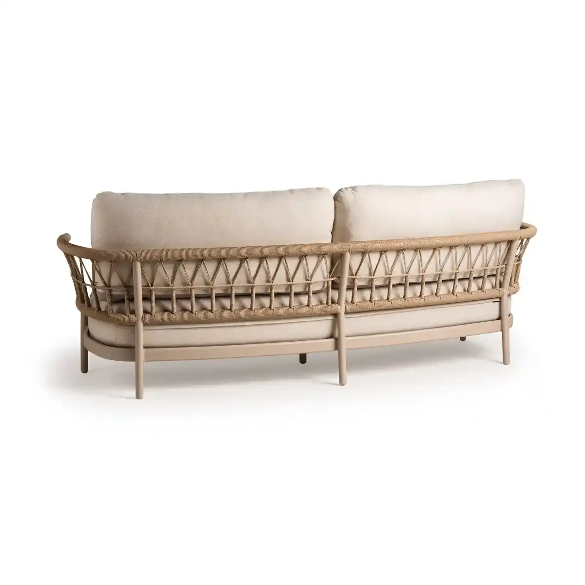 Tierra Outdoor Tierra Outdoor Fresca 4-delige 215cm SOFA SET Champagne frame - Navajo White kussens - OPHIRA HPL blad