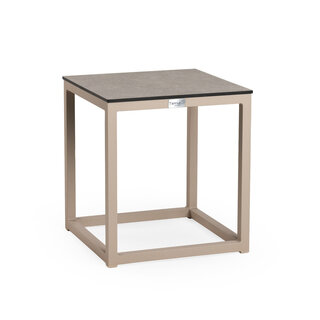 Tierra Outdoor Tierra Outdoor Rio Coffee Table S 40x40x45cm Champagne frame - Ophira Trespa HPL - TO-8