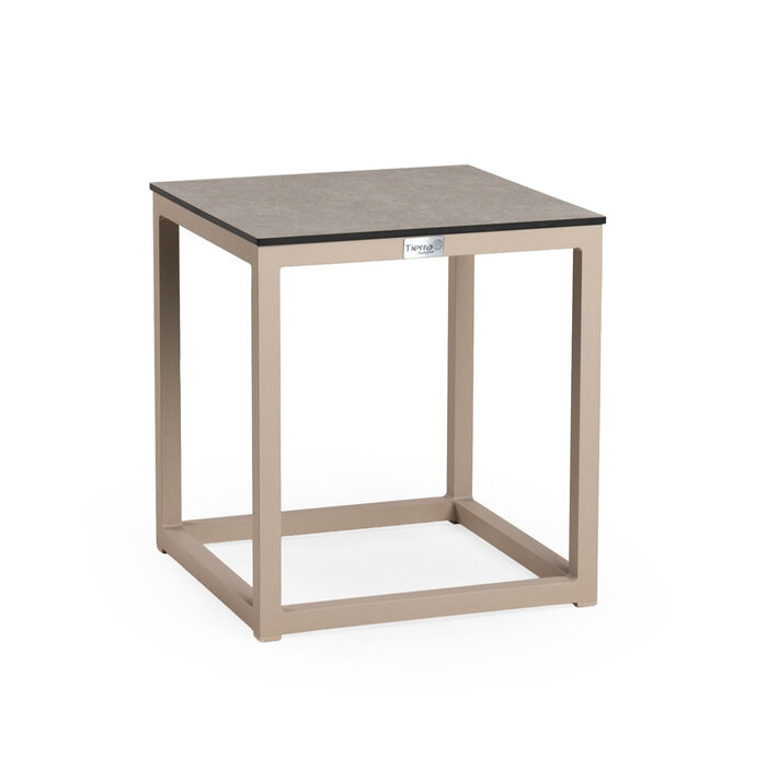 Tierra Outdoor Tierra Outdoor Rio Coffee Table S 40x40x45cm Champagne frame - Ophira Trespa HPL - TO-8