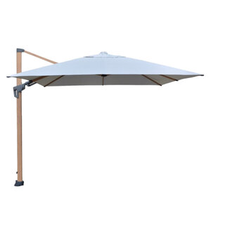 Hamilton Bay Outdoor Hamilton Bay - zweefparasol - LEVANTO PREMIUM T2 - 300x300cm - Woodlook frame - CHAMPAGNE