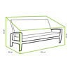 Tierra Outdoor Cover For Valencia / Queens Lounge 3-Seater - 204x93x95/55cm - TO-6864