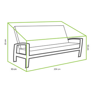 Tierra Outdoor Tierra Outdoor Cover for Valencia / Queens Lounge 3-Seater Sofa