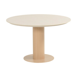 Hartman Hartman Girona ronde dining tuintafel 120cm Cappuccino frame Sand blad
