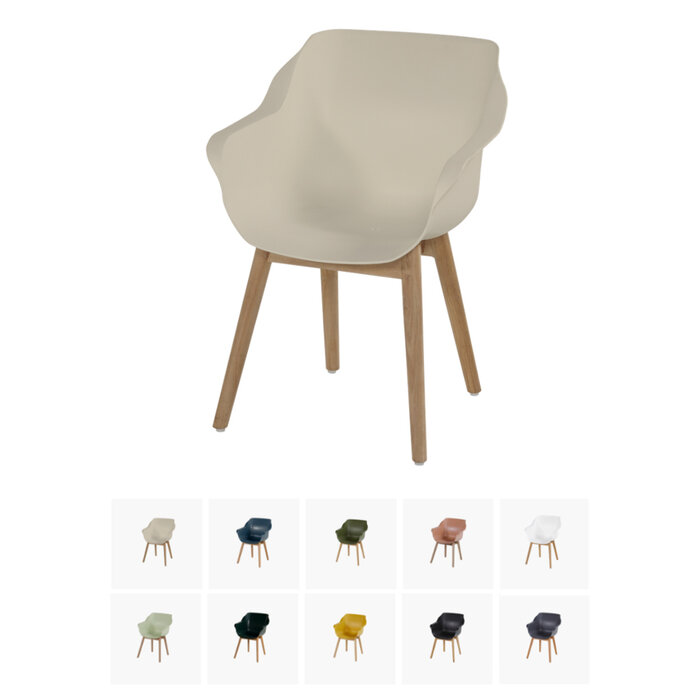 Hartman HARTMAN SOPHIE TEAK ARMCHAIR, Teak leg with colored seat