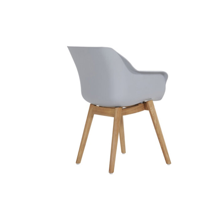 Hartman HARTMAN SOPHIE TEAK ARMCHAIR met kuip in Lichtgrijs