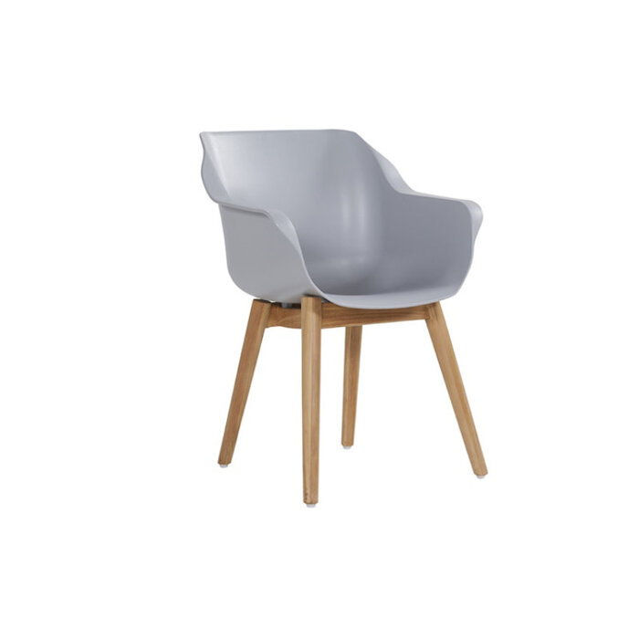 Hartman HARTMAN SOPHIE TEAK ARMCHAIR met kuip in Lichtgrijs