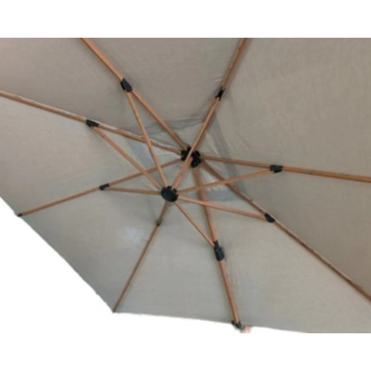 Hamilton Bay Outdoor Hamilton Bay - free arm parasol - LEVANTO PREMIUM T2 - 300x300cm - Woodlook frame - CHAMPAGNE