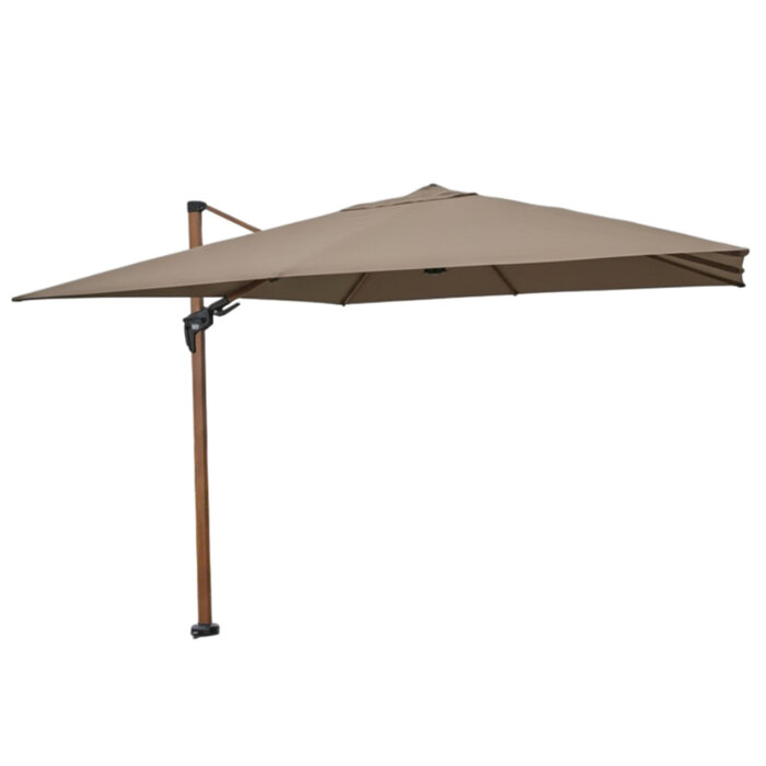 Hamilton Bay Outdoor Hamilton Bay - free arm parasol - LEVANTO PREMIUM T2 - 300x300cm - Woodlook frame - Beige fabric