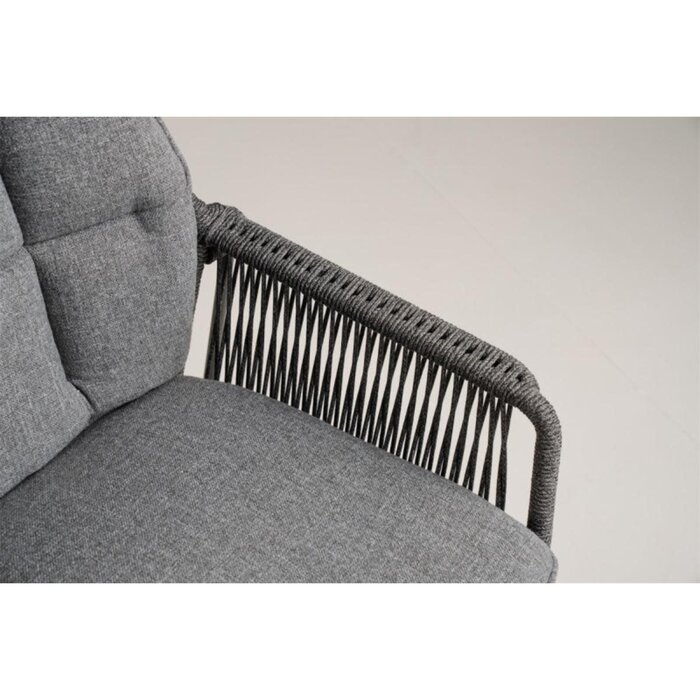 Tierra Outdoor Tierra Outdoor Rivera Dining Stackable Chair Grey - MOUNTAIN GREY cushions - TO-01215