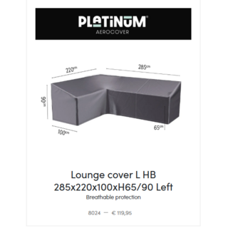 Platinum Aerocover Lounge Set Cover L-shape 220x285xH90/65cm art.8024